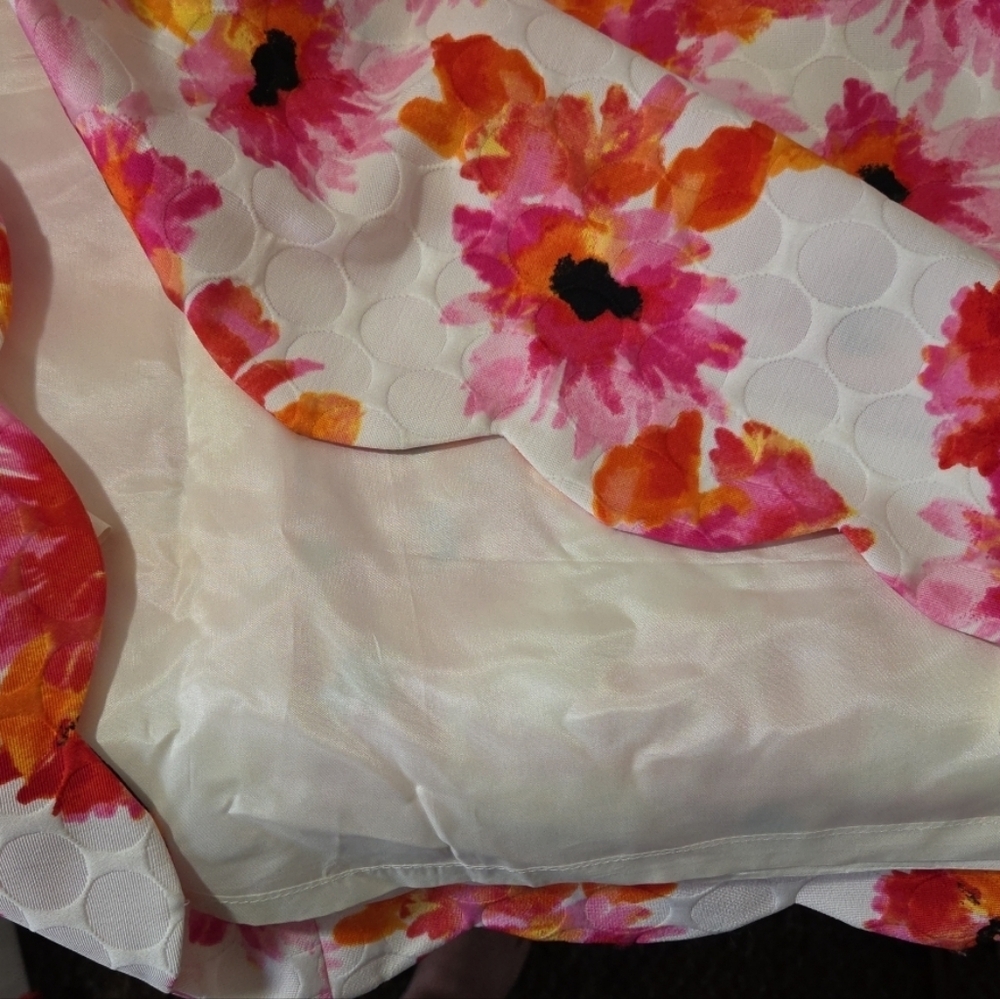 Kasper Dress Womens 18 Pink Convent Garden Printed Jacquard Sleeveless *NWT* - Picture 11 of 13